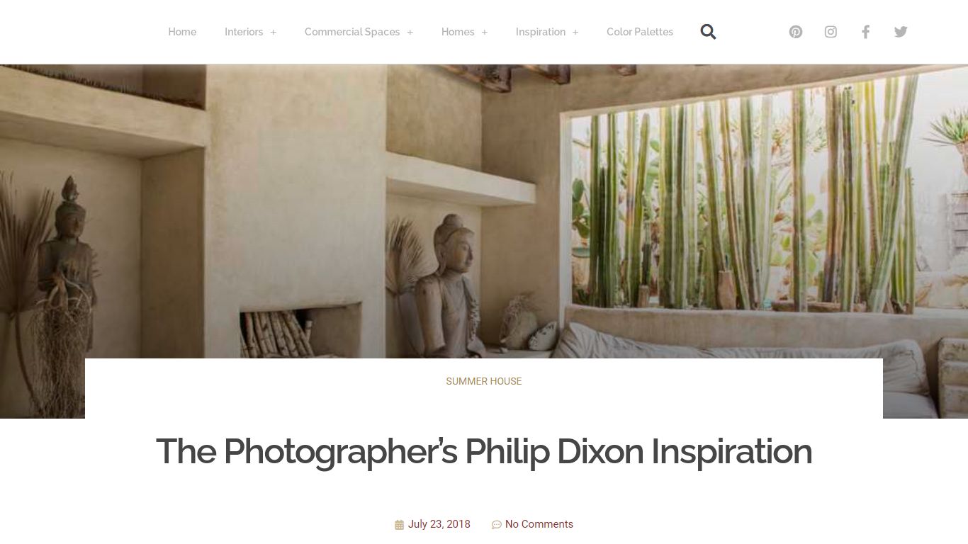 The photographer's Philip Dixon inspiration - AboutDecorationBlog